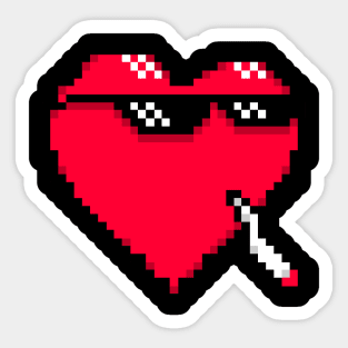 Too Cool Mr Heart Sticker